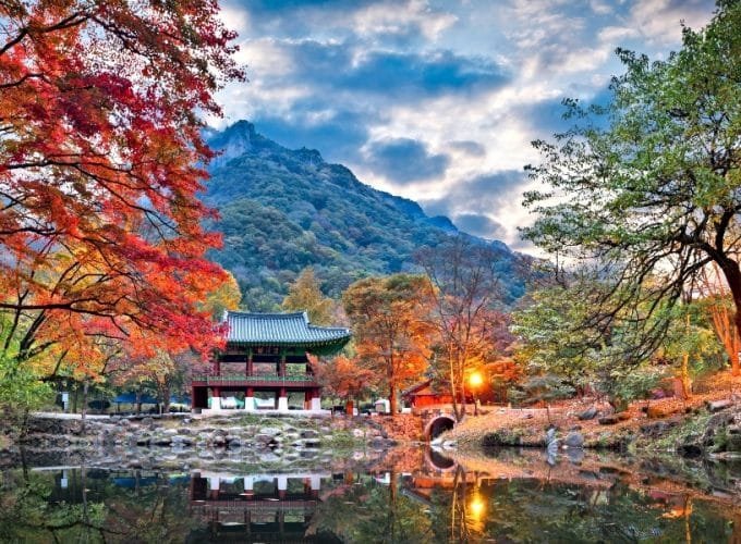 Baekyangsa Temple in Autumn,Naejangsan Park in_Discover South Korea