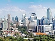 Bangkok City Cityscape, Panorama Downtown of Bangkok_Thailand Super Saver