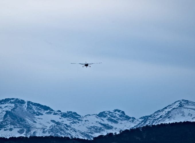 Beautiful Morning View During Ultralight Flight over Annapurna Range_Fly above the clouds