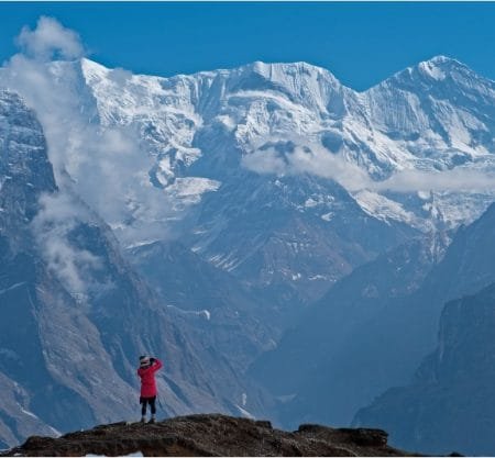 From the Upper view point of the Mardi Himal Trek in the Annapurna Conservation Area_Himal.