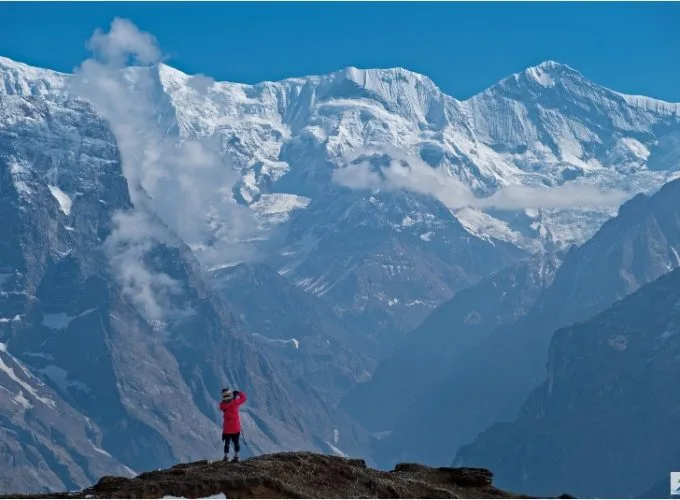 From the Upper view point of the Mardi Himal Trek in the Annapurna Conservation Area_Himal.