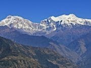 Snow Capped Manaslu Mansiri Himal, Manaslu, Ngadi Chuli and Himalchuli. View from Ghale Gaun_Eco Trail Homestay Lower Manaslu Trek