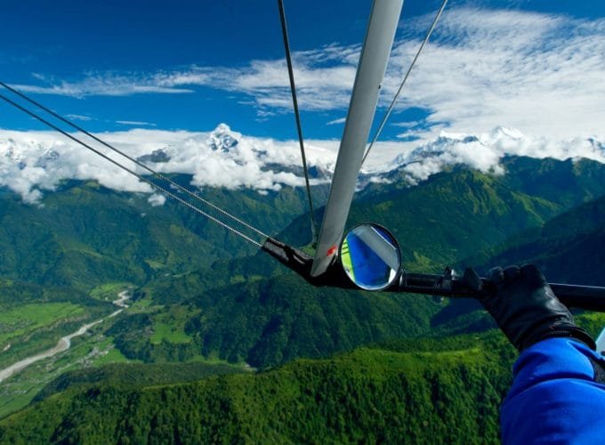 The Motor Hang Paragliding in the Sky_Paragliding in Godavari