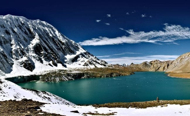 Tilicho Lake in Himalayas._Trek to Tilicho Lake.