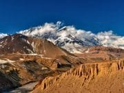 View on Kagbeni Village located in the Valley of the Kali Gandaki River. Upper Mustang, Nepal_Lower Mustang Trek